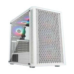 PC Power Dark Flow Mesh Elite ATX Gaming Desktop Case (GS2406 White)